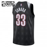 Maillot NBA Portland Trail Blazers Toumani Camara Nike 2024-25 City Edition Noir Swingman - Enfant
